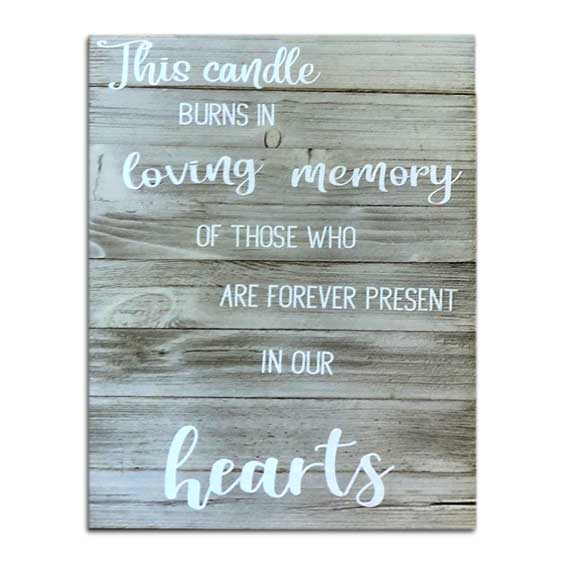 Loving Memory Sign